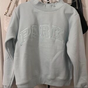 PARKE artic blue mockneck